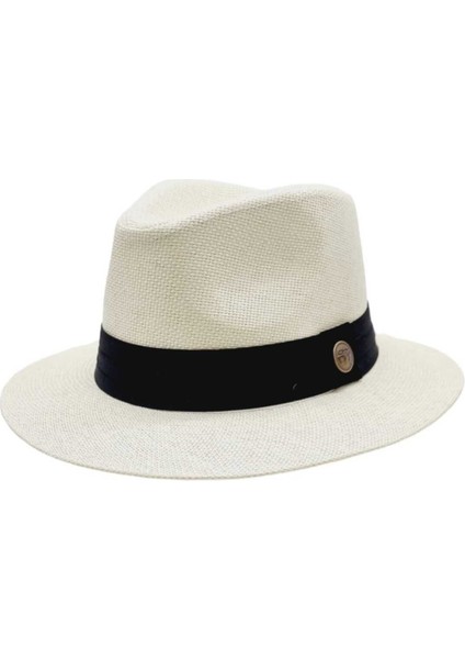 Siyah Şeritli Hasır Fötr Şapka fırsatları