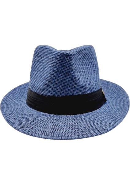 Siyah Şeritli Hasır Fötr Şapka fiyatları