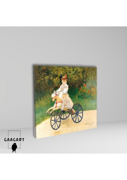Kare Kanvas Ünlü Eserler Cloude Monet Horse Tricycle In A Garden fiyatları