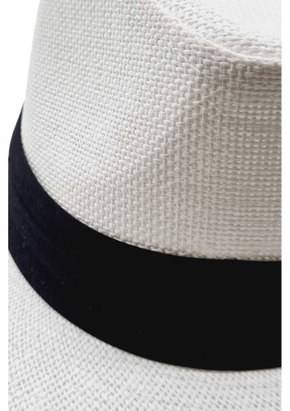 Siyah Şeritli Hasır Fötr Şapka indirimleri