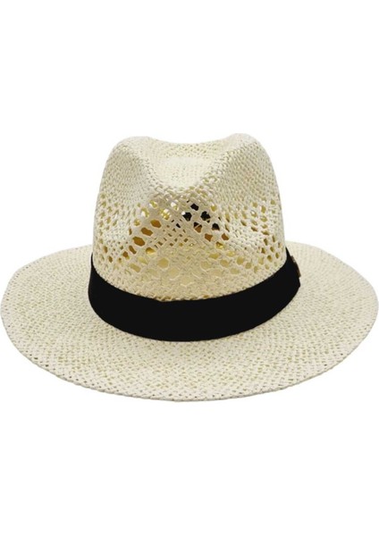 Organik Hasır Örme Fötr Kovboy Şapka modelleri