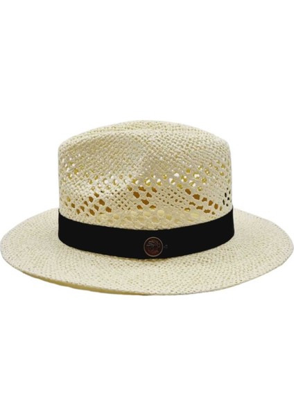 Organik Hasır Örme Fötr Kovboy Şapka indirimleri