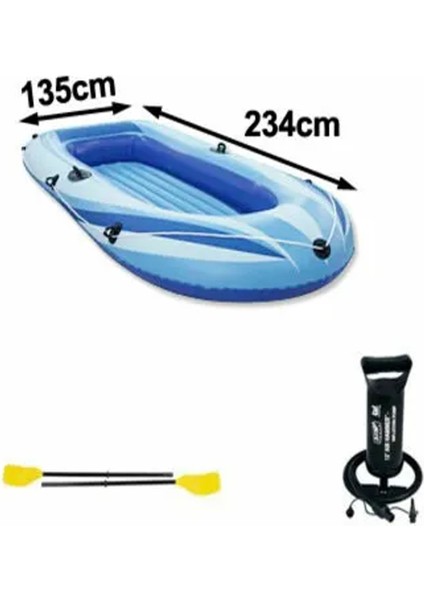 Şişme Bot Seti 234 cm - Pompa ve Kürek Takımı RX-4000 Hydro-Force Boats 190KG