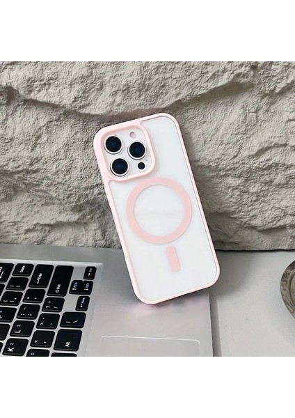 IPHONE16 Pro Uyumlu Kılıf Magsafe ve Şeffaf