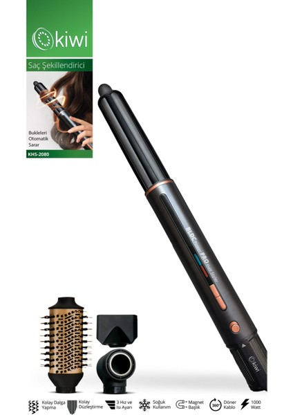 KHS-2080 Bldc Motor Isıtma ve Hız Kademeli Soğuk Hava Üflemeli Saç Şekillendirici
