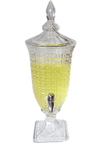 Cam Sebil, Şerbetlik, Limonatalık, Detoks Sürahisi 2 Litre