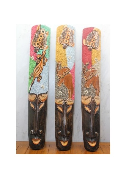 Ahşap Duvara Asmalı 1 Metre Maske