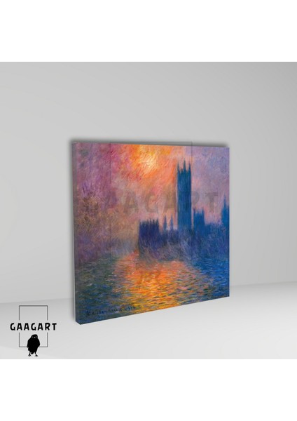 Kare Kanvas Tablo Ünlü Eserler Claude Monet Parlemento Evleri fiyatları