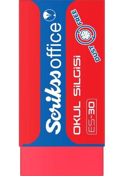 Okul Silgisi Kırmızı Es-30 - 1 Adet