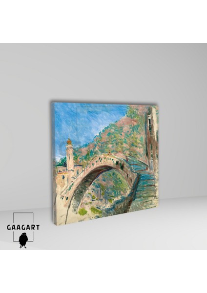 Kare Kanvas Ünlü Eserler Cloude Monet Ponte Di Dolceacqua 1884