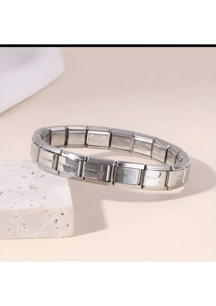 Çelik Italyan Charm Gümüş Renk Bileklik fırsatları