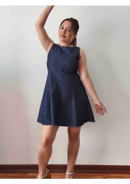 Kısa Denim Elbise- Likralı Kot Mini Elbise fiyatları