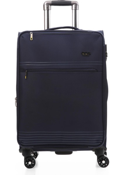 Unisex Ultra Light Hafif Lüx Kumaş Ithal Körüklü Valiz 25610