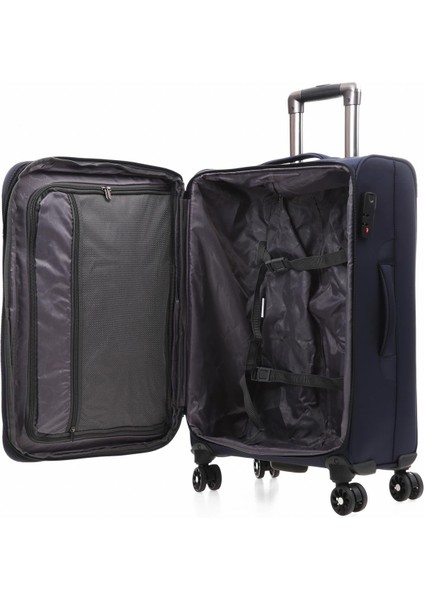 Unisex Ultra Light Hafif Lüx Kumaş Ithal Körüklü Valiz 25610