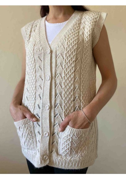 Çift Cepli Kadın Yelek modelleri