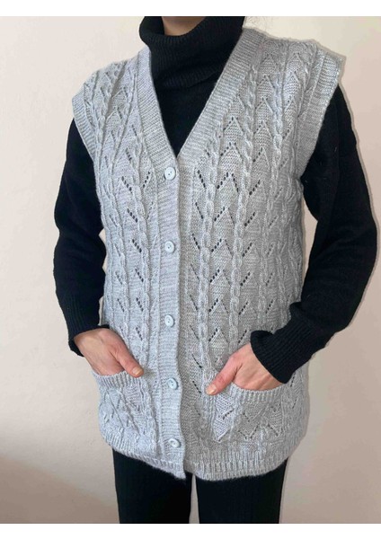 Çift Cepli Kadın Yelek