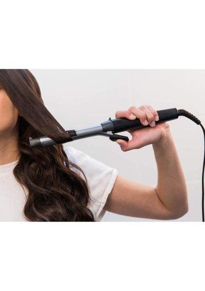 Şık 19 mm Spiral Saç Maşası, Seramik Plaka, Siyah, 210°C, Profesyonel Kalite