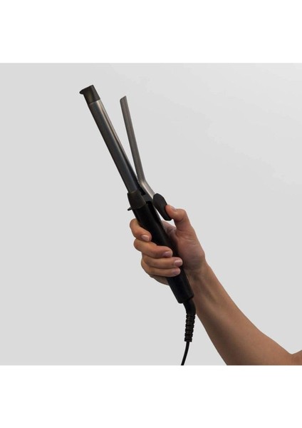 Şık 19 mm Spiral Saç Maşası, Seramik Plaka, Siyah, 210°C, Profesyonel Kalite fırsatları