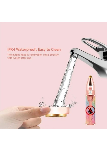 Yüz Kaş Epilatör Kıl Kaş Bıyık Tüy Alma Aleti Şarjlı Traş Makinası Simli Ambalaj fiyatları