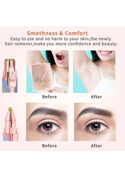 Yüz Kaş Epilatör Kıl Kaş Bıyık Tüy Alma Aleti Şarjlı Traş Makinası Simli Ambalaj modelleri