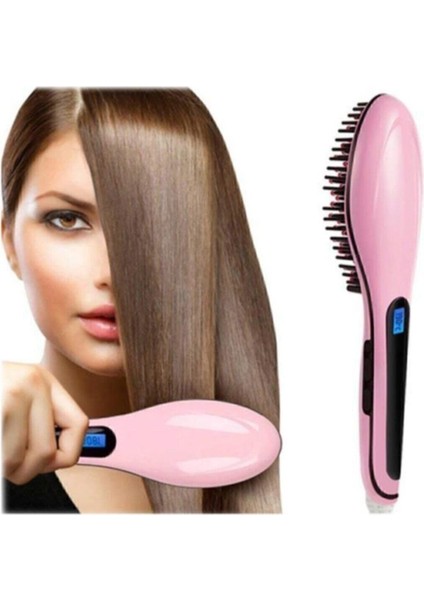 Pembe Hair Straightener Saç Düzleştirici Tarak HQT-906 fırsatları