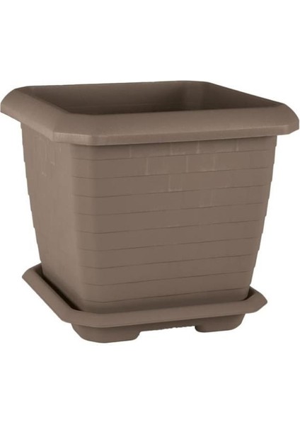 SO-HK03 Hisar Kare Tabaklı Saksı 25.5 Litre No 3