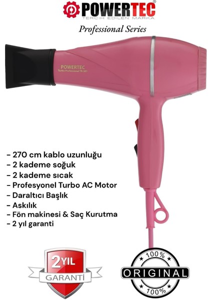 TR-501 Profesyonel Renkli Fön Makinesi