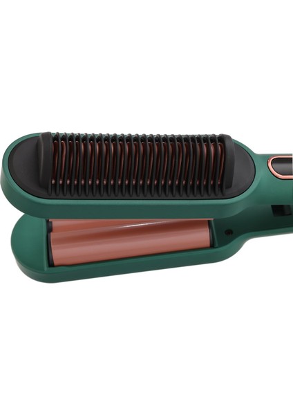Yeşil Saç Düzleştirici, Titanyum Plakalı, Şık ve Kullanışlı Tasarım