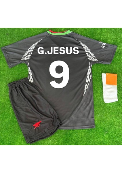 Arsenal 2024/25 G. Jesus Deplasman Çocuk Forması 4 Lü Set