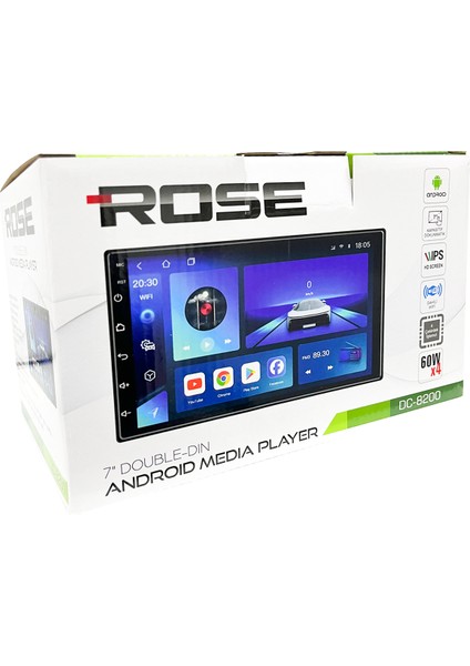 DC-8200BT 7 USB Sd Bluetooth Android Double Teyp