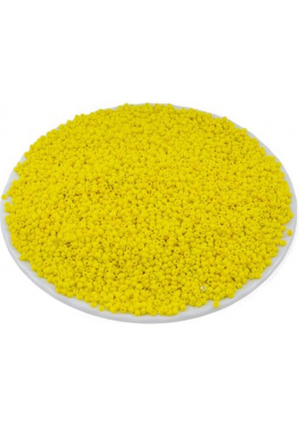 Mat Sarı (11/0) 2 mm Kum Boncuğu 100 gr