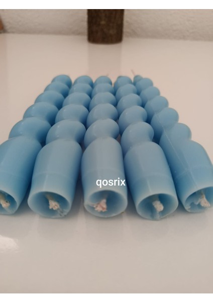 5'li Açık Mavi Italyan Burgulu Şamdan Soya Mumu Doğal Kokulu Uzun Çubuk Konik Burgu Spiral Mum Dekoratif fiyatları