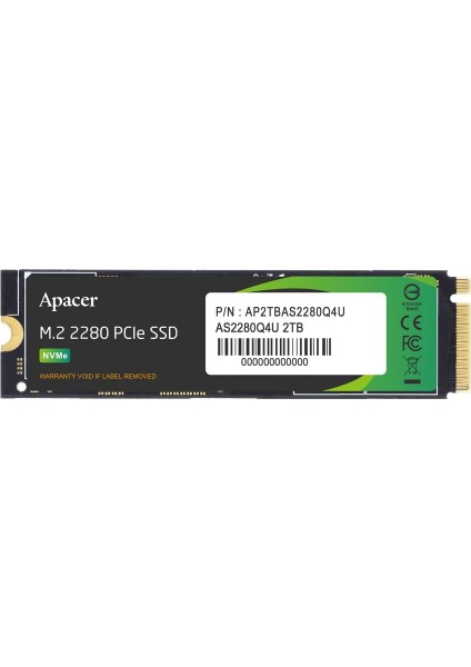 AS2280Q4U-1 2tb 7400-7000 Mb/s M.2 Pcıe Gen4 SSD (AP2TBAS2280Q4U-1)