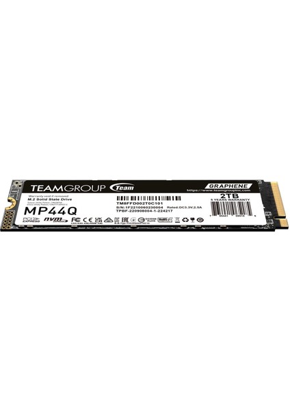 MP44Q 2tb GEN4X4 7400/6500MB/S Nvme Pcıe M.2 SSD Disk (TM8FFD002T0C101)