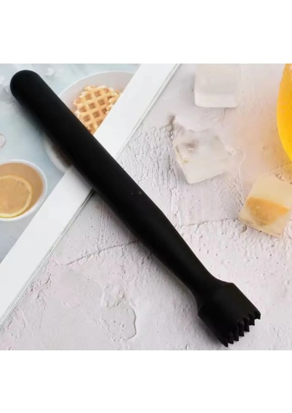 Mojito Tokmağı Siyah 20.7 cm Çatallı Kaşık 30 cm Jigger 2.5/5 cl Tokmak Bar Tokmağı Kokteyl Jigger fırsatları