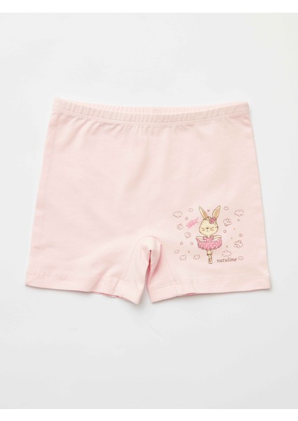 Kız Çocuk Organik Pamuklu Likralı Boxer Sweet Rabbit 4'lü Paket fırsatları