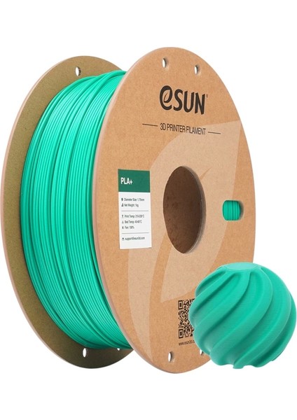 Pla+ Filament Yeşim Yeşili(Jade Green) 1.75MM 1kg-