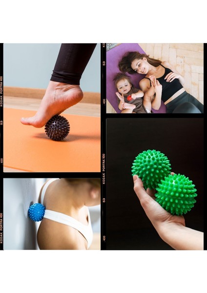7.5 cm Bpa Free Masaj Topu - Dikenli Duyu Uyarıcı El Ayak Vücut Egzersiz Topu / Massage Ball fiyatları