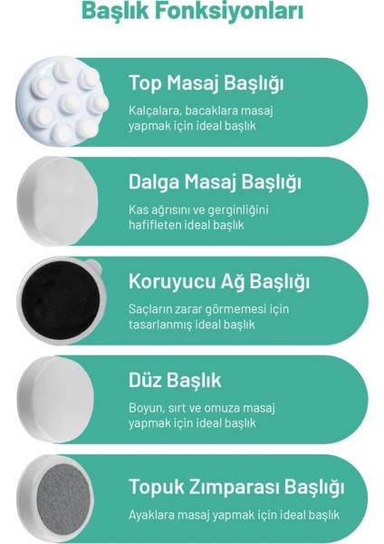 Dört Başlıklı Boyun Bel Sırt Omuz Karın Masaj Aleti modelleri