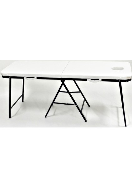 Beyaz Katlanabilir Masaj Yatağı, Konforlu ve Pratik Kullanım, 180x60-75 cm fırsatları