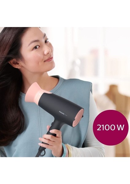 TeknoTrust Güçlü 3000 ve 2100 W saç kurutma makinesi, şık siyah tasarım, 6 hız ve 6 ısı ayarı modelleri