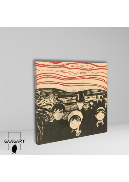 Kare Kanvas Tablo Ünlü Eserler Edvard Munch Angst (1896) fiyatları
