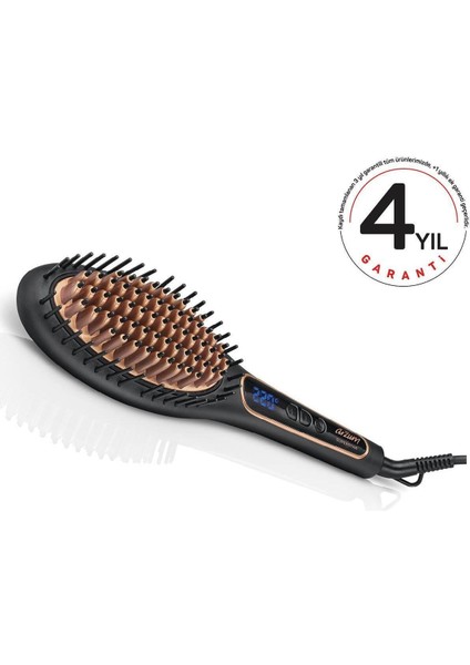 Seramik Plaka Superstar Saç Düzleştirici Fırça AR5036 Tarak Siyah 50 Hz / 60 Hz C / F 220