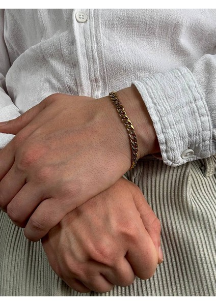 Erkek Gold Zincir Bileklik Kadın Paslanmaz Çelik Renk Atmaz Unısex Kararmaz Çelik Bileklik modelleri