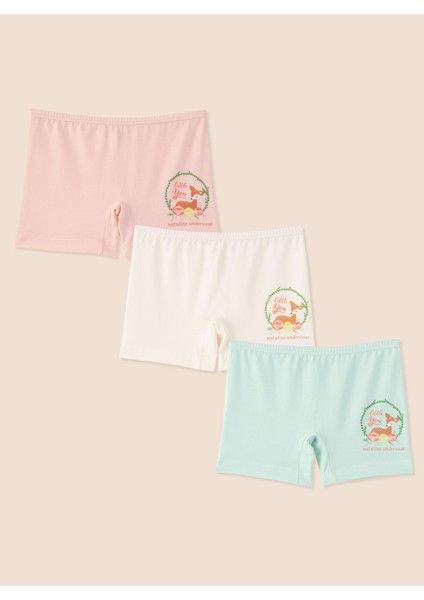 Kız Çocuk Organik Pamuklu Likralı Boxer Little You 6'lı Paket fiyatları