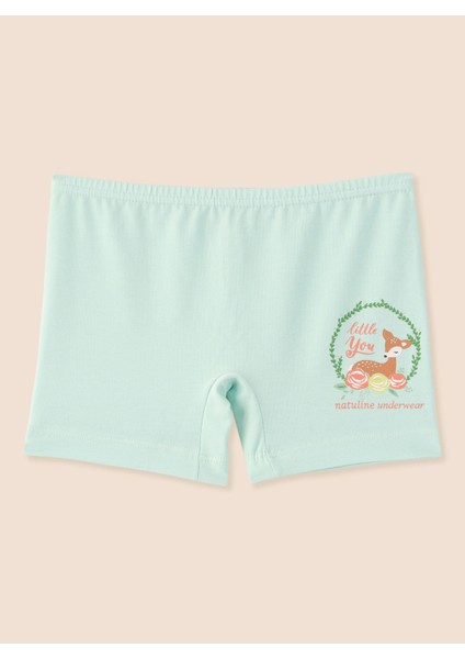 Kız Çocuk Organik Pamuklu Likralı Boxer Little You 6'lı Paket fırsatları