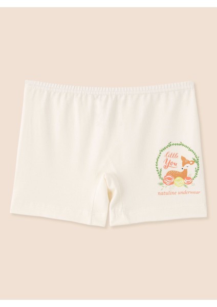 Kız Çocuk Organik Pamuklu Likralı Boxer Little You 6'lı Paket