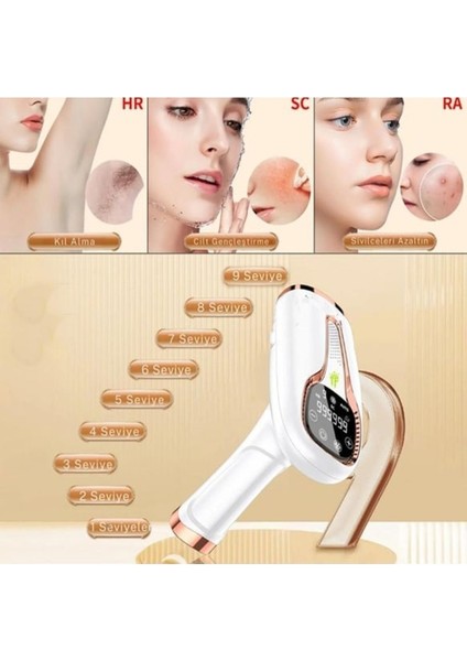 Kablolu IPL buz lazer epilasyon cihazı, ev kullanımı, pratik ve etkili, yüksek atım sayısı
