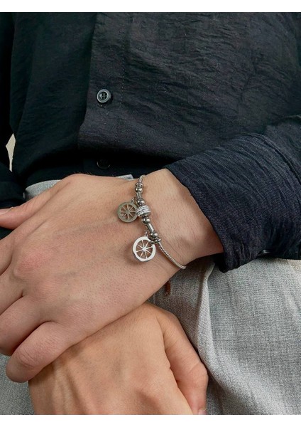 Silver Erkek Zincir Bileklik Kadın Paslanmaz Çelik Renk Atmaz Unısex Kararmaz Çelik Bileklik fırsatları