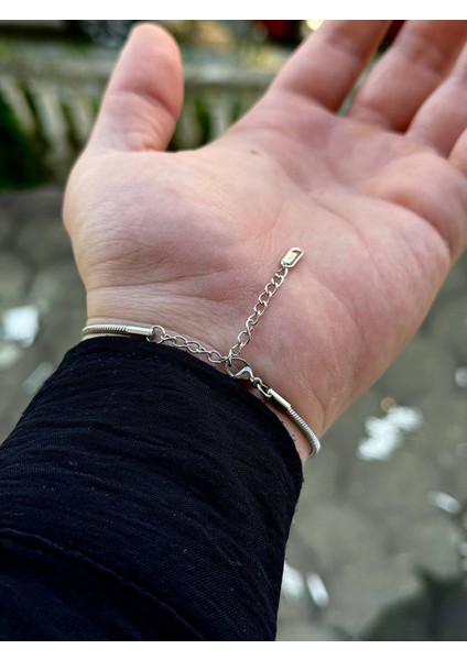 Silver Erkek Zincir Bileklik Kadın Paslanmaz Çelik Renk Atmaz Unısex Kararmaz Çelik Bileklik indirimleri